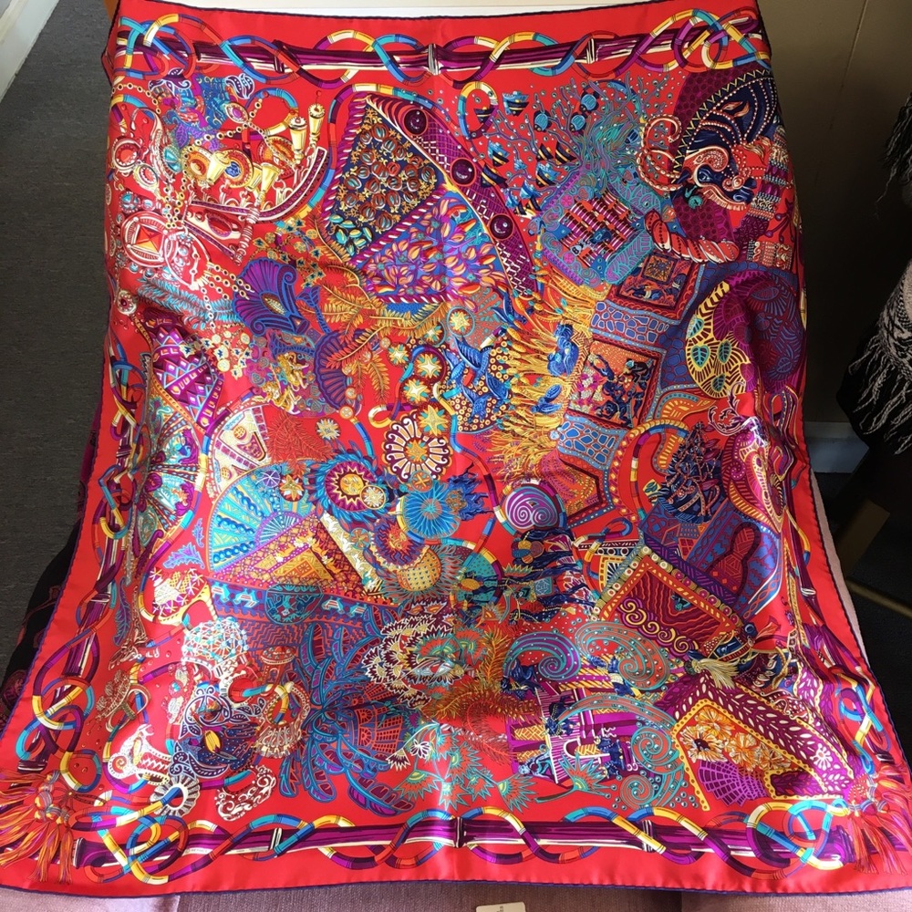 Hermes Au Fil Du Carre Scarf